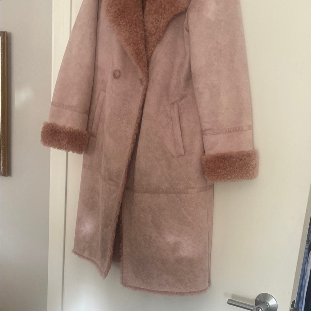 NVLT Blush Pink Teddy Jacket